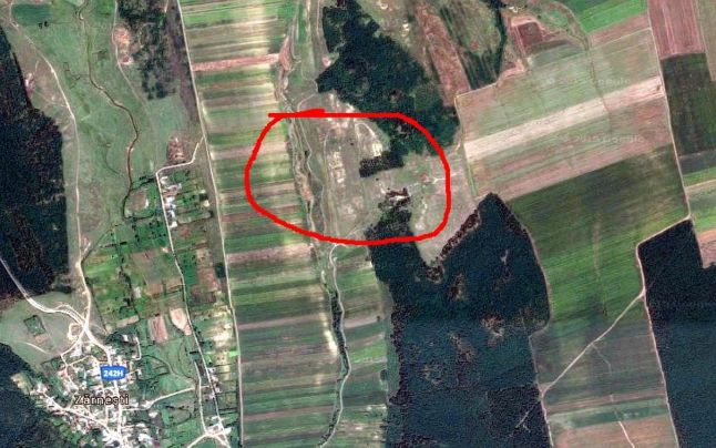 Localizarea prin satelit a dealului cunoscut ca Piscul Mănăstirii..jpg