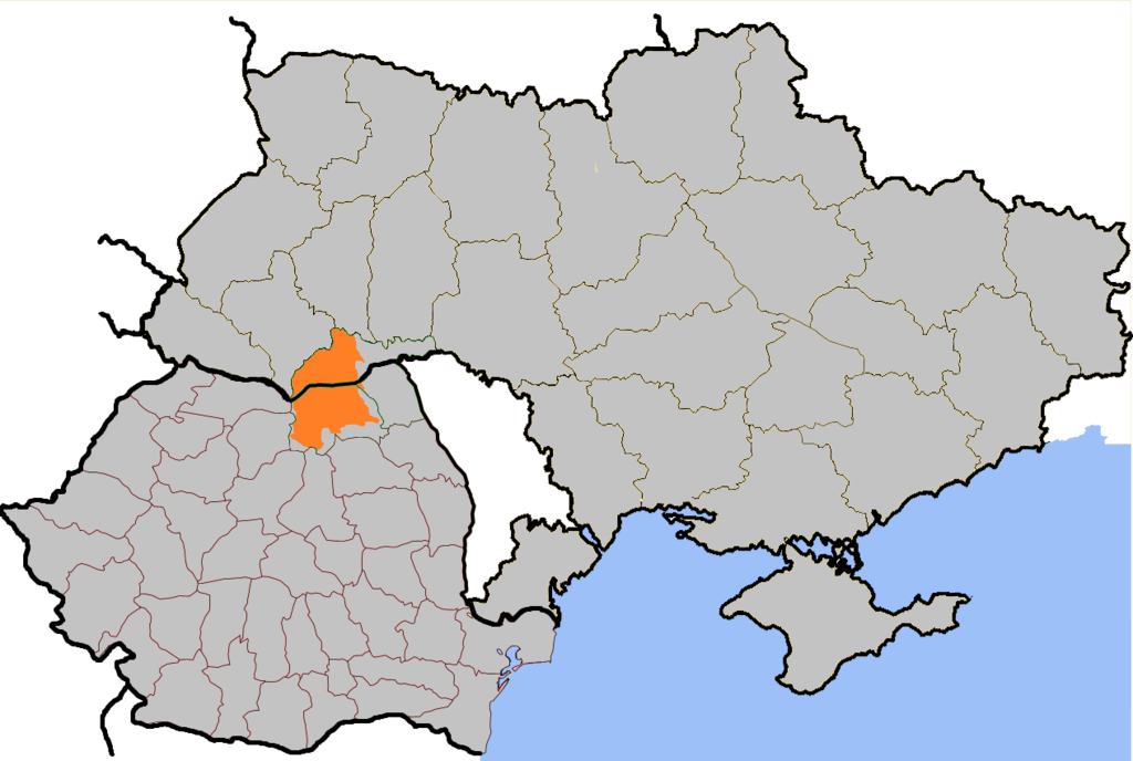Bucovina, împărțită între România şi Ucraina..png